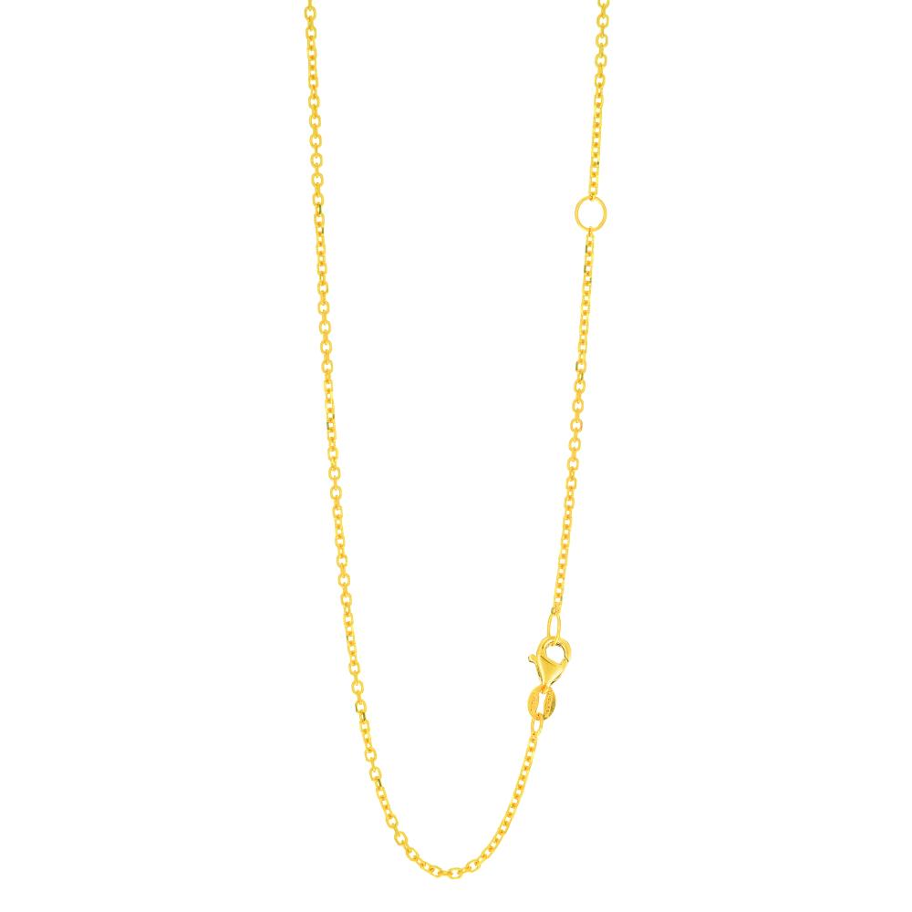 14K Gold 1.5mm Adjustable Extendable Chain Necklace - Elegant Layering Piece for Women, Perfect for Everyday Wear & Special Occasions