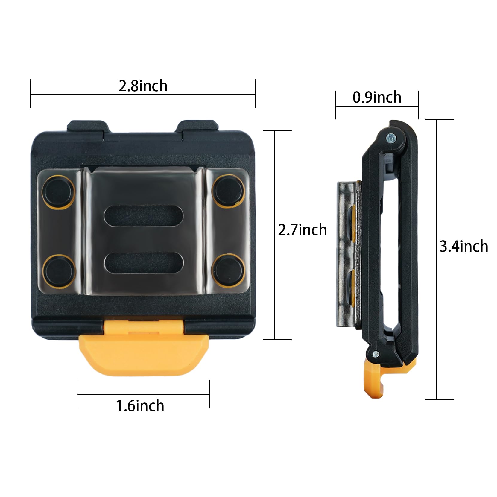 **MELOTOUGH Tape Measure Holder & Drill Holster - Heavy Duty Tool Belt Clip for Tape Measurer, Impact Driver, Drill - Perfect for Construction, Carpentry & DIY Projects**