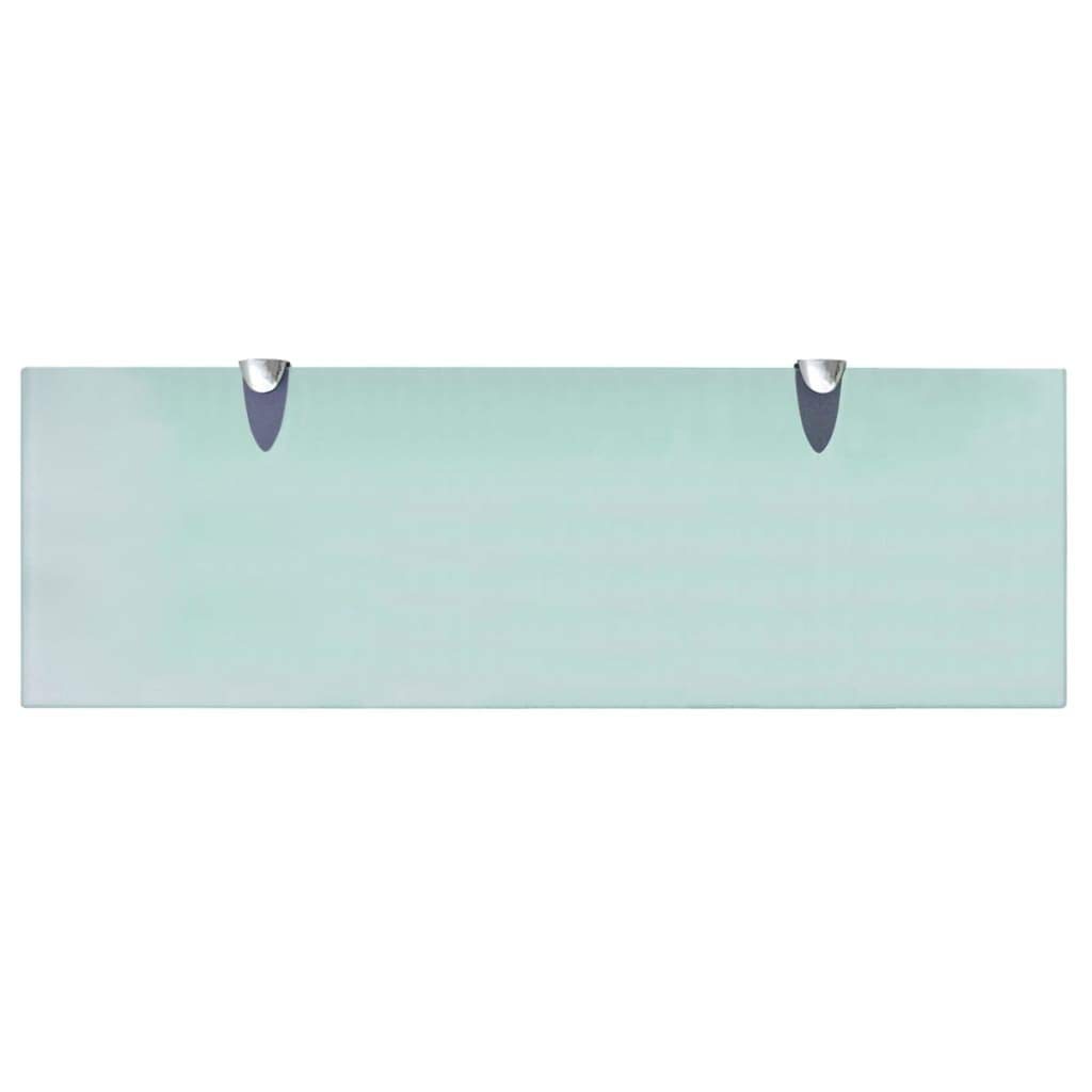 Wall Mounted Floating Glass Shelves Set of 2 - 23.6