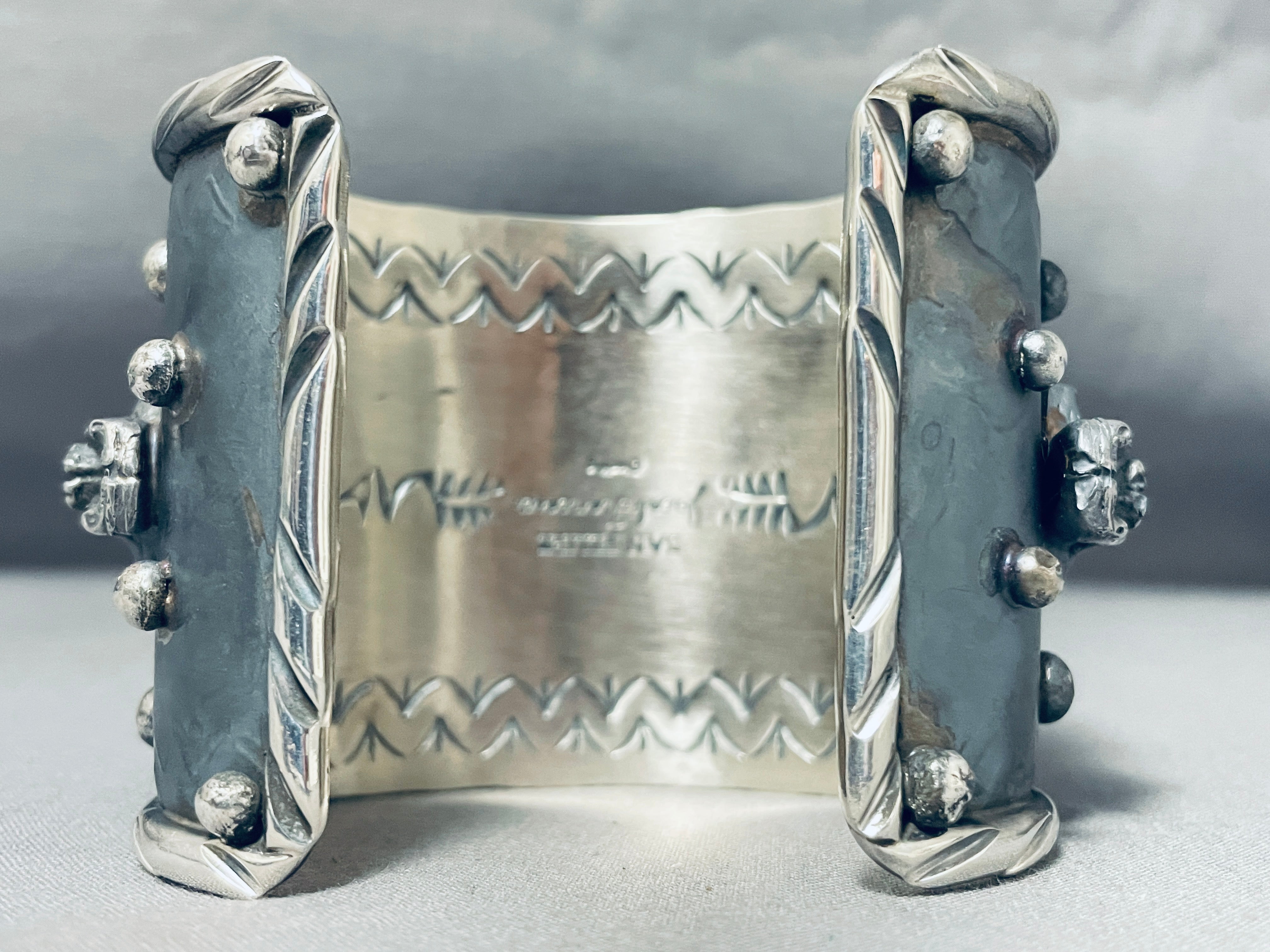 140 Gram Monster Native American Green Turquoise Sterling Silver Bracelet - Handmade Southwest Jewelry for Women & Men - Perfect for Boho Fashion, Festivals & Gift Giving