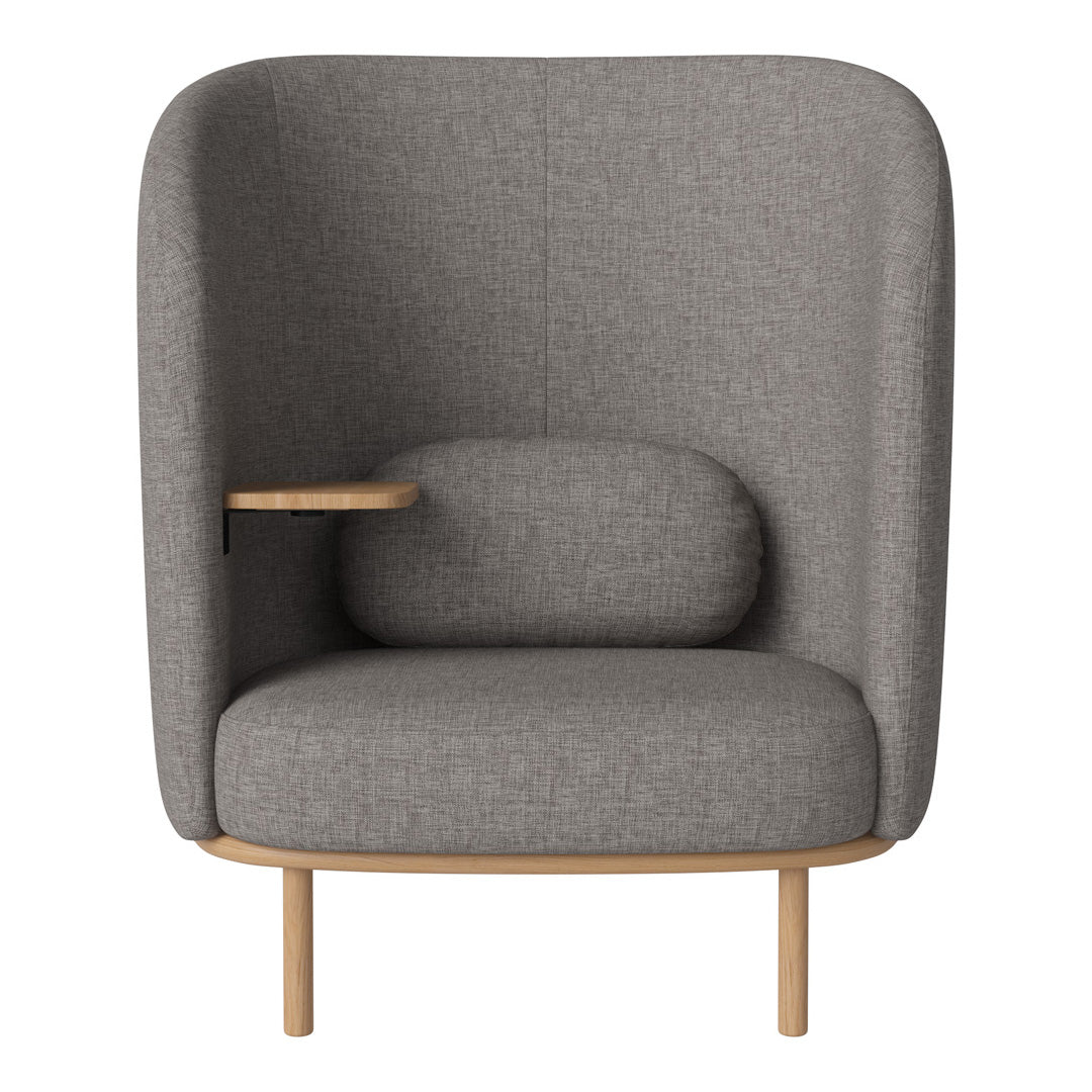 Fuuga Nesting Armchair with Table - Space Saving Modern Lounge Chair for Small Apartments, Living Room, and Office - Perfect for Relaxing, Reading, and Entertaining Guests