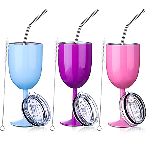 Pink, Purple, Light Blue