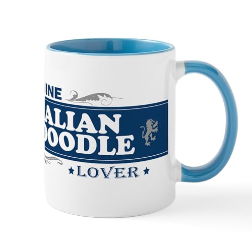 White/Blue Inside - AUSTRALIAN LABRADOODLE Mug