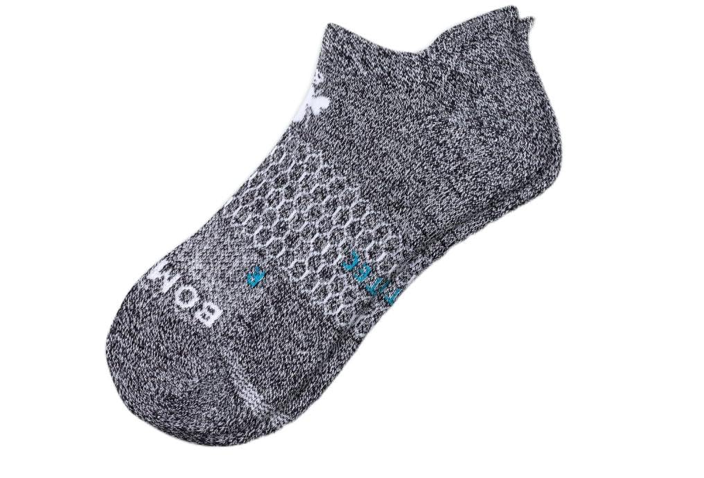 Bombas Women's Comfortable No-Show Socks - Charcoal Marl for Everyday Wear, Running & Travel