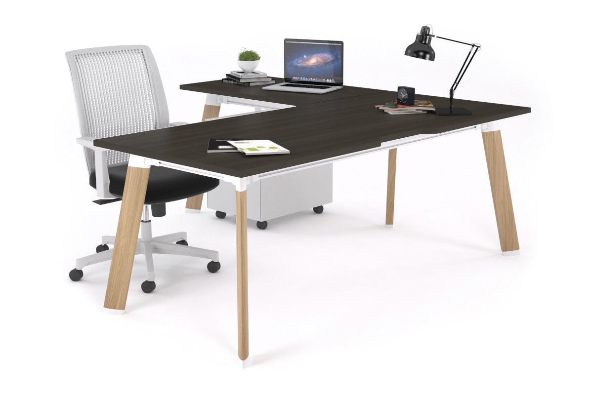 Switch Executive Corner Office Desk - 1800L x 1550W with Cable Management | Modern L-Shaped Workstation for Home & Business Offices | Perfect for Conference Rooms, Executive Suites & Professional Workspaces