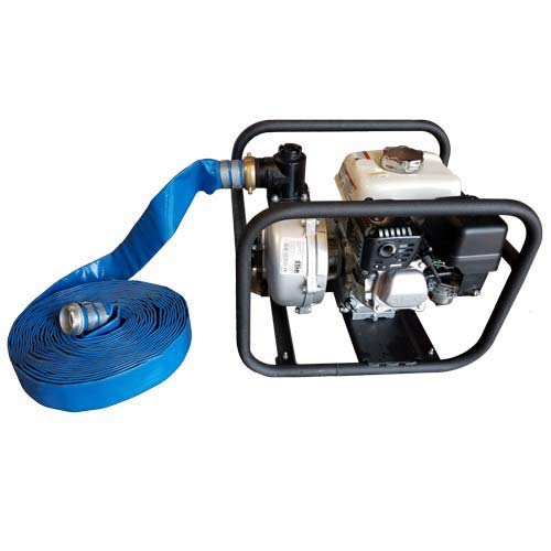 1-1/2 Inch x 50 Feet Blue PVC Pool Pump Hose - Heavy Duty Backwash Filter Discharge Drain Hose - Flexible Lay Flat Water Hose for Swimming Pools, Hot Tubs, and Water Transfer - Ideal for Trash Pumps and Industrial Use