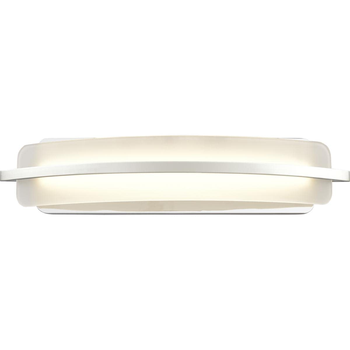 Elk Home Curvato Vanity Light - 1-Light Polished Chrome Finish with Opal Etched Glass, Modern Contemporary Bathroom Lighting for Mirror, Dresser & Makeup Area