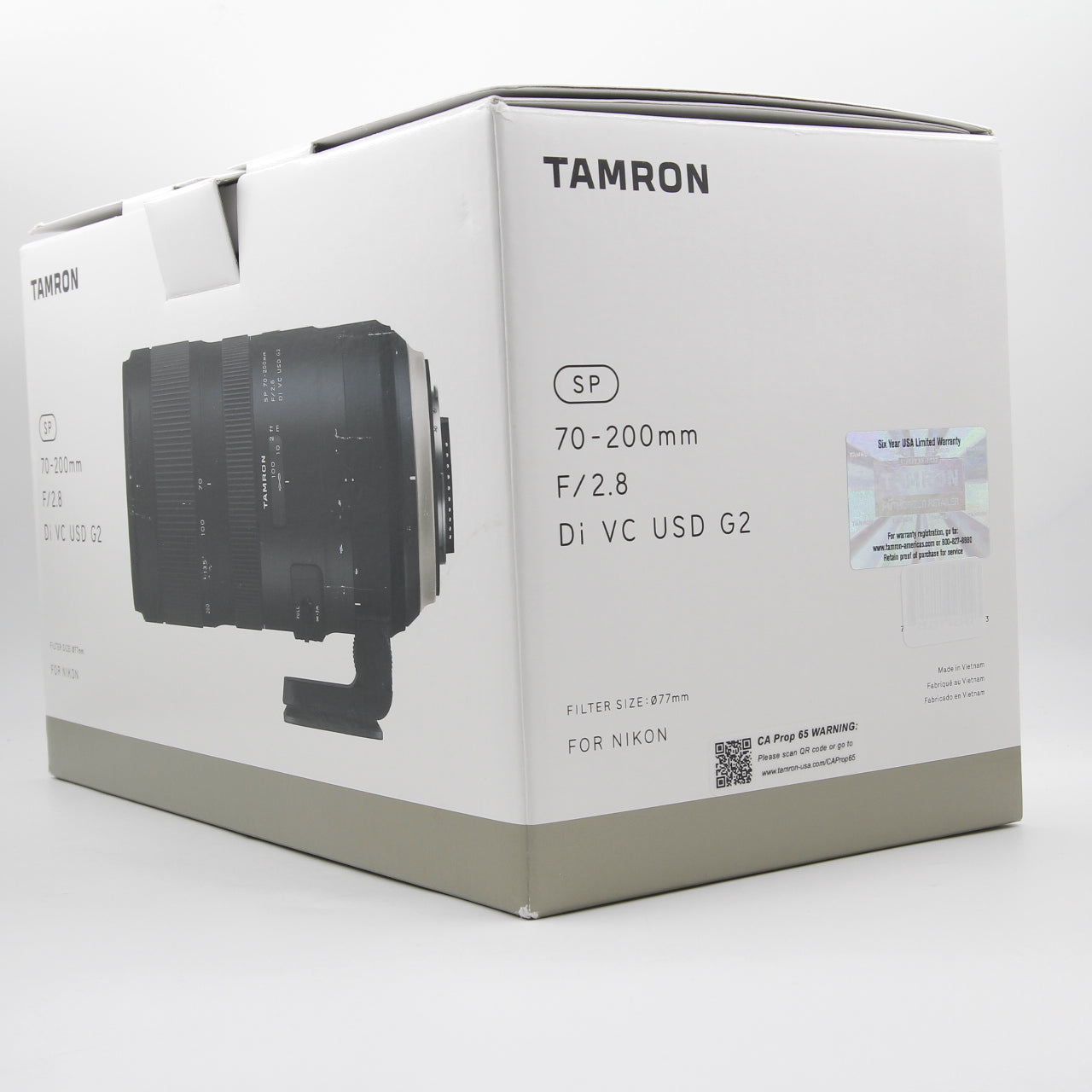 Tamron SP 70-200mm f/2.8 Di VC USD G2 Lens for Nikon F - Excellent Open Box Condition | Professional Telephoto Zoom Lens for Portrait, Sports & Wildlife Photography