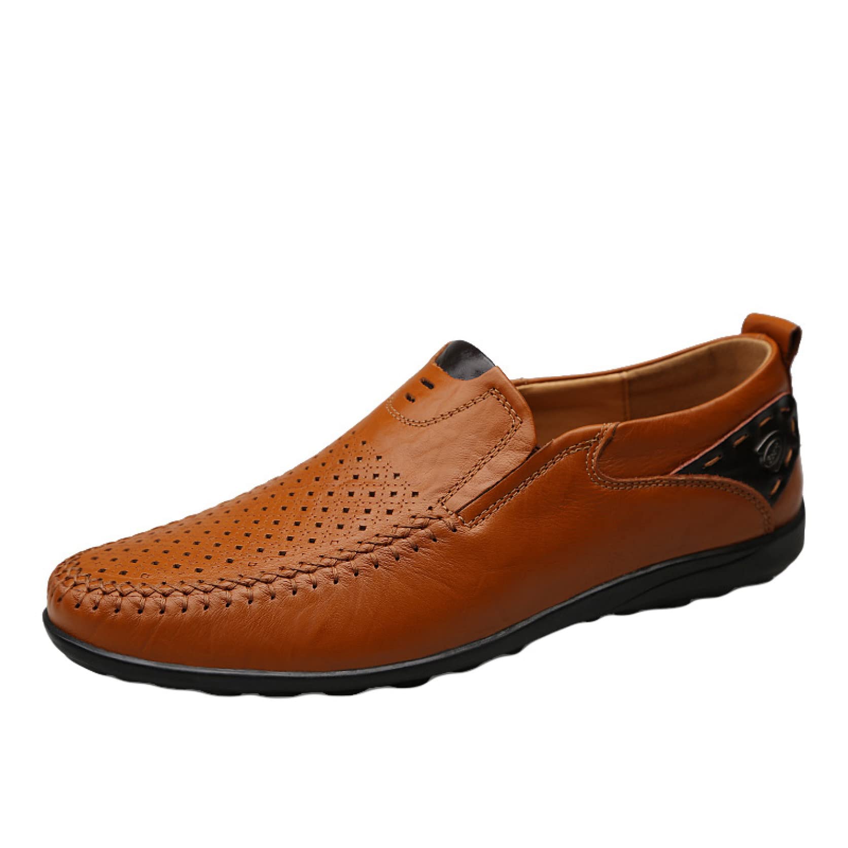 Men's Casual Summer Loafers - Soft PU Leather Slip-On Moccasins Breathable Driving Shoes for Men | Comfortable & Lightweight for Daily Wear, Office, Travel & Outdoor Activities