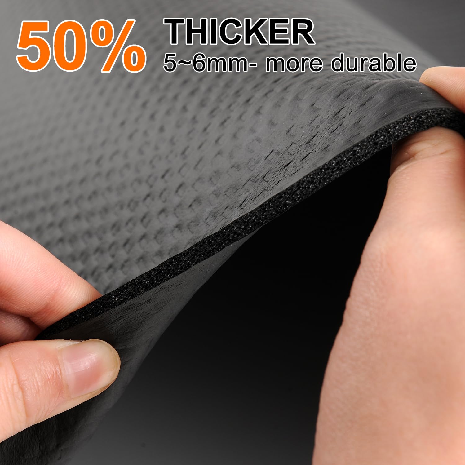 Premium Non-Slip Exercise Equipment Mats - Treadmill Mat, Walking Pad Mat, Exercise Bike Mat, Under Elliptical & Rowing Machine Mat for Hardwood & Carpet Floors - Home Gym Floor Protection & Noise Reduction
