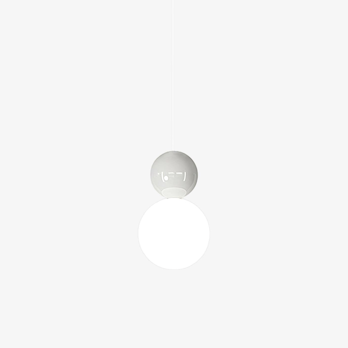 Modern Acrylic Two Ball Pendant Light Fixture - Sleek Minimalist Hanging Lamp for Dining Room, Kitchen Island, or Bedroom Lighting