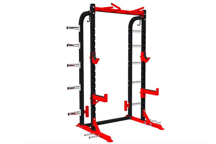 Warrior Elite 1.0 Power Rack - Heavy Duty Squat Rack for Home Gym, Weight Lifting & Strength Training - Perfect for CrossFit, Powerlifting & Garage Workouts