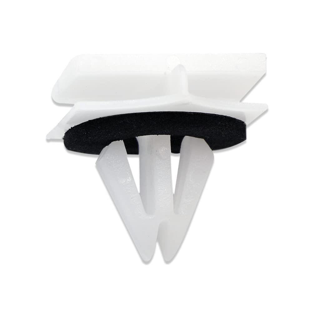 50 Pcs GM Rocker Panel Moulding Clips 11518357 - Durable Lantee Cladding Retainer Fasteners with Sealer for Cadillac Chevy Dodge | Perfect for Auto Body Repair & Restoration Projects