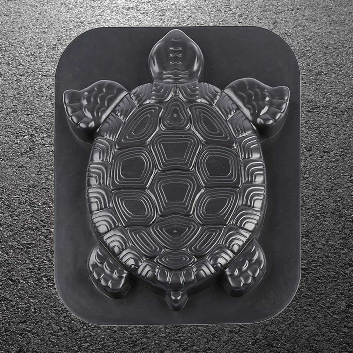 Turtle Shaped Stepping Stone Mold - DIY Concrete Cement Path Maker for Garden, Lawn, Driveway & Walkway Paving | Outdoor Decorative Paver Mold (Black) | Perfect for Garden Pathways, Yard Decor & Landscaping Projects