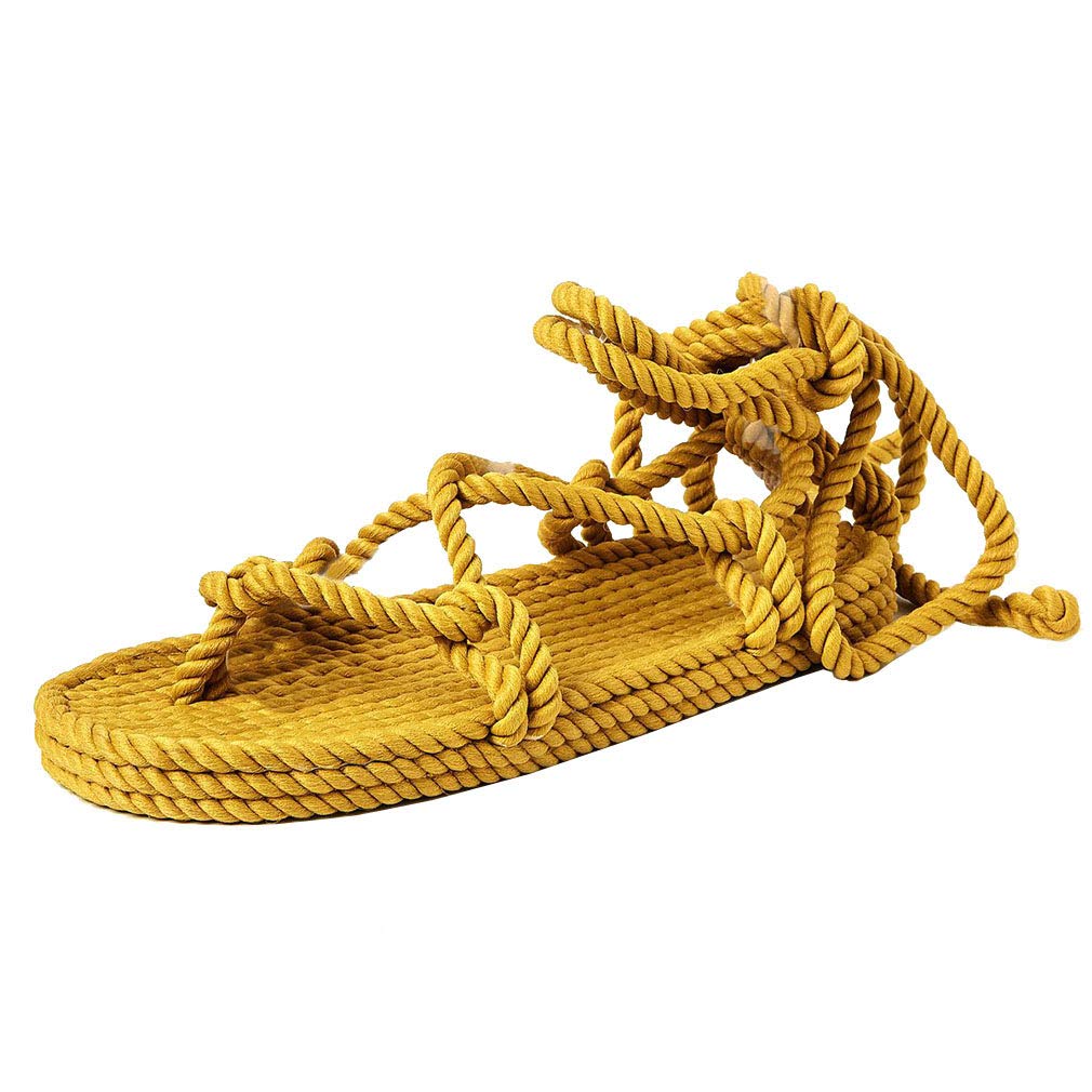 Huntarry Women's Lace-Up Espadrilles Thong Sandals - Comfortable Casual Walking Shoes with Soft Sole | Perfect for Beach, Vacation & Summer Outfits