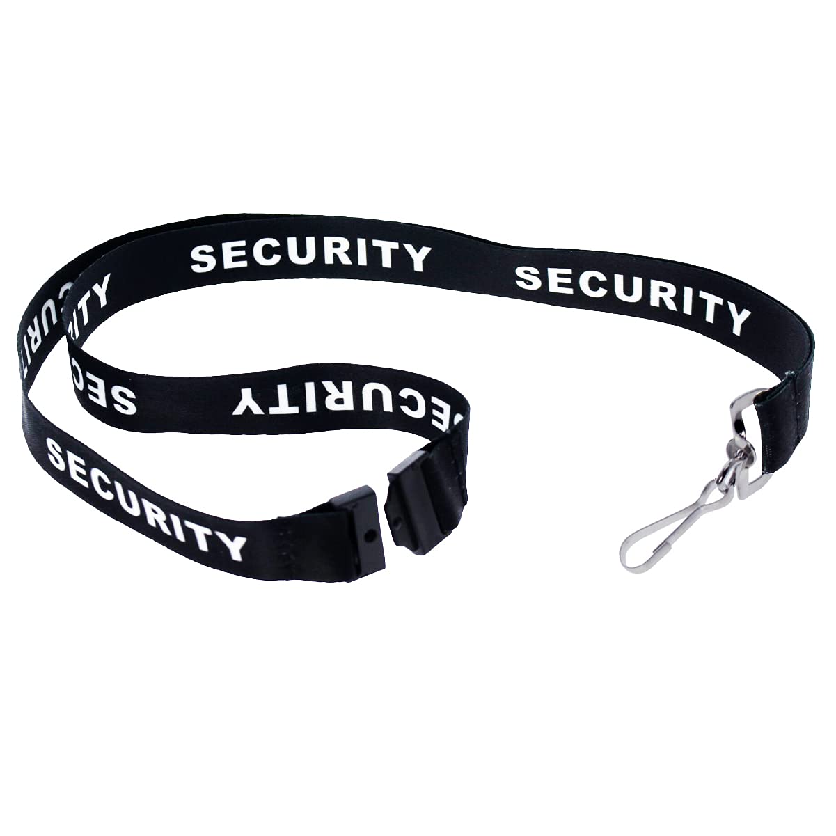100 Pack Bulk Security Lanyards with Breakaway Safety Clasp & Metal Clip - ID Badge Holder Neck Strap for Security, Hospital & Office Staff - Durable Keychain for Work, Events & Conventions
