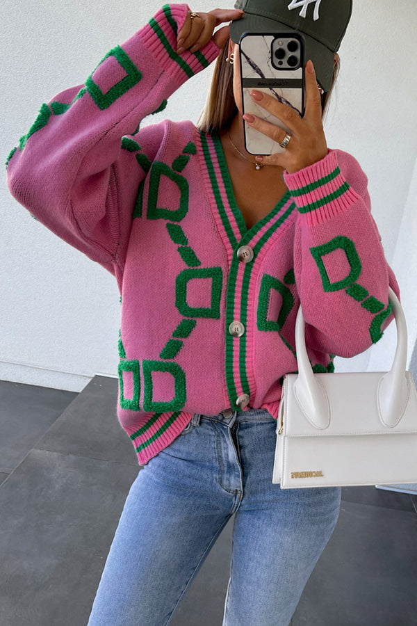 Stylish Loose Button Up Cardigan for Women - Soft & Comfortable Open Front Knit Sweater | Perfect for Office, Casual Outfits & Layering in Fall/Winter