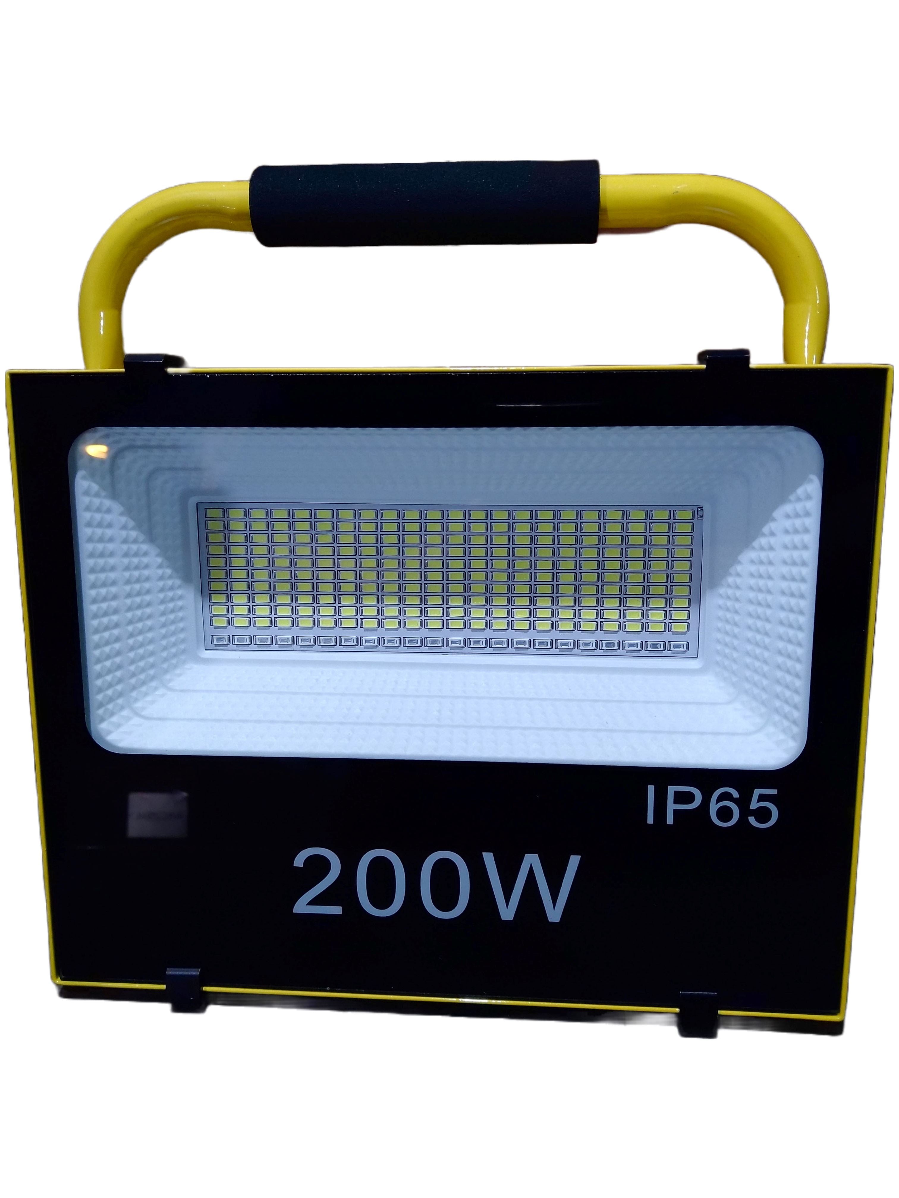 AIKO 200W LED Rechargeable Sports Flood Light - Waterproof Outdoor Work Light for Camping, Hiking, Fishing, Emergency & Job Sites (Model: LED GYRLF200A2)