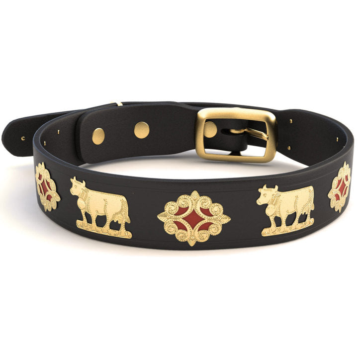 1 1/4 Inch Medium Contemporary Swiss Dog Collar - Stylish & Durable Pet Accessory for Daily Walks, Training & Outdoor Adventures