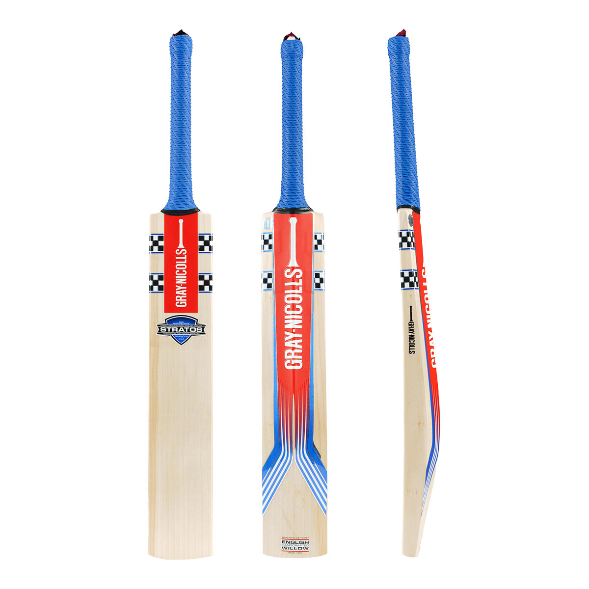 Gray Nicolls Stratos Gen 1.0 Pro Performance Cricket Bat - Premium English Willow for Professional Players - Perfect for Match Play & Training Sessions