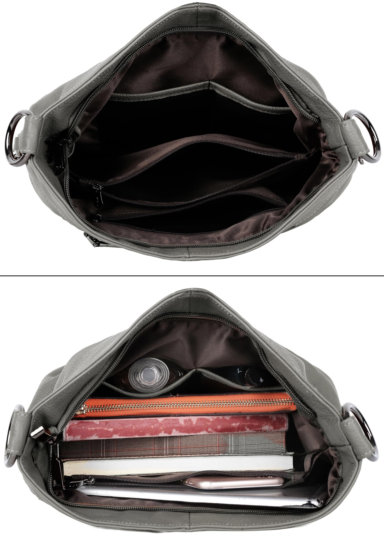 YALUXE Genuine Leather Shoulder Bags for Women - Stylish Hobo & Crossbody Purse for Work & Travel