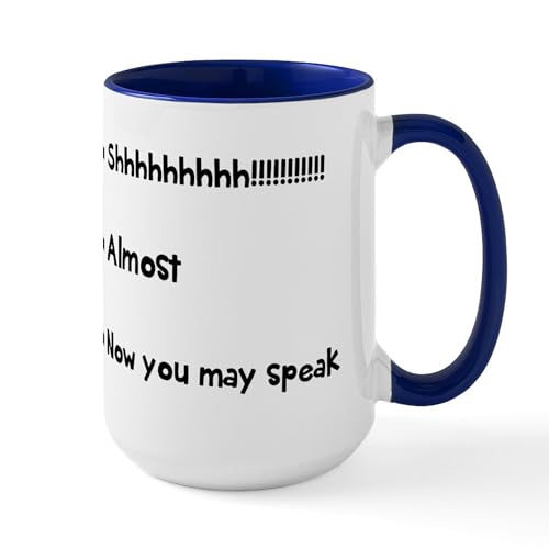 White/Navy Inside - Now You May Speak Mugs
