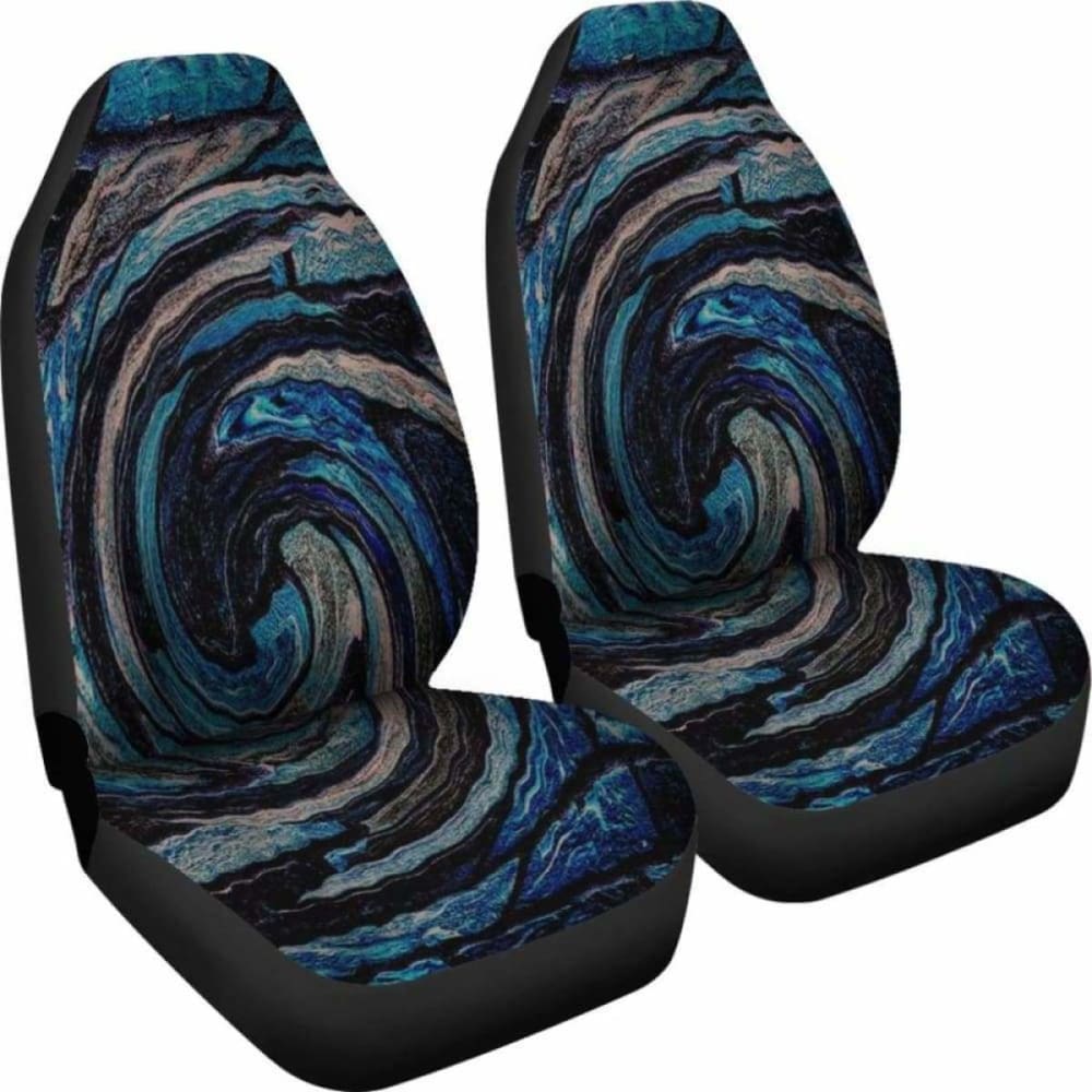 Abstract Tie Dye Car Seat Covers - Waterproof & Non-Slip Custom Fit Seat Protectors for Cars, SUVs & Trucks | Upgrade Your Vehicle Interior with Stylish Bohemian Design | Perfect for Road Trips, Daily Commutes & Car Makeovers