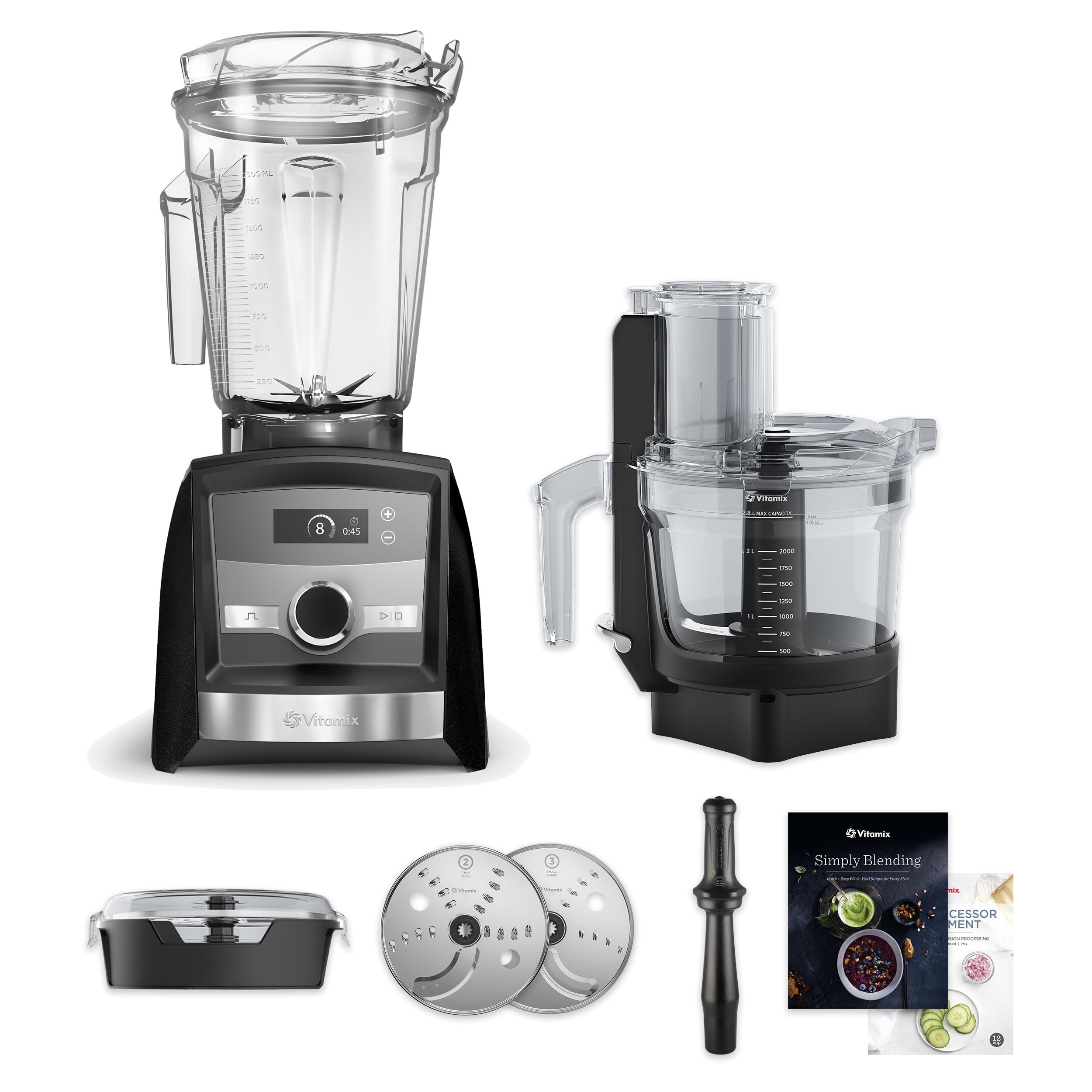 Vitamix Ascent A3300 SmartPrep Blender - 64oz Professional Countertop Kitchen System with Smart Technology, Black - Perfect for Smoothies, Soups, Nut Butters & Meal Prep