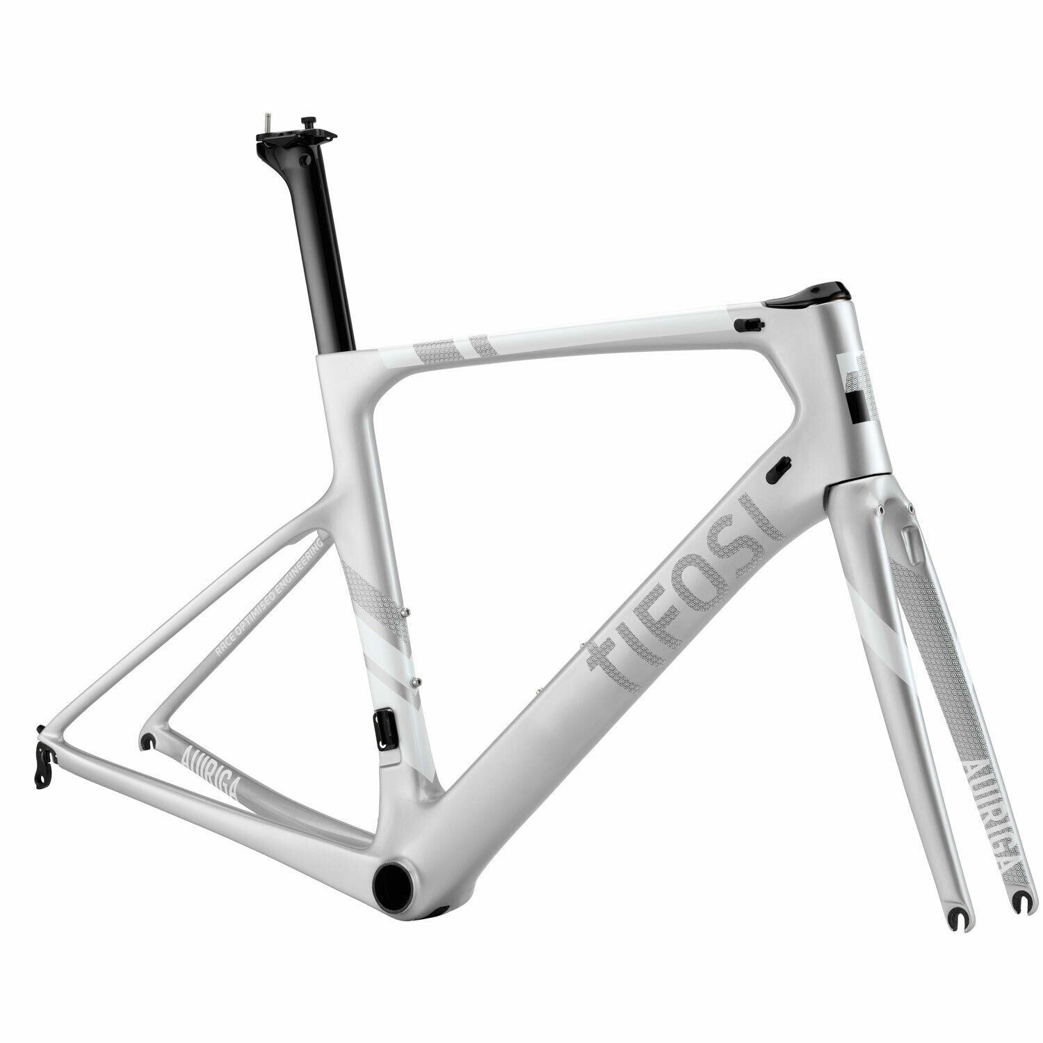Tifosi Auriga Caliper Silver Road Bike Frameset - Lightweight Aluminum Frame for Racing & Performance Cycling