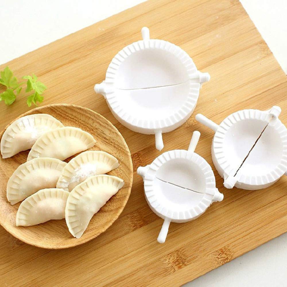 3-Piece Dumpling Mold Set for Pierogi, Turnover, Ravioli & Empanada - Dough Press & Pastry Maker for Homemade Dumplings - Perfect for Kitchen, Party Snacks & Meal Prep