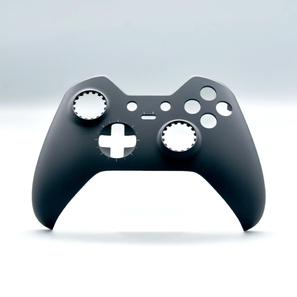 Xbox Elite 1st Controller Replacement Housing Shell Kit - Full Case Cover, Faceplate, Middle Frame, Side Rails, ABXY LT RT Buttons & LB RB Bumper Accessories (Black) | Perfect for DIY Repairs & Custom Gaming Setup