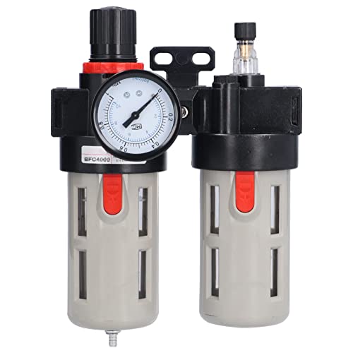 **YWBL-WH Aluminum Alloy Air Filter Pressure Regulator with Gauge for Hydraulic Systems & Spray Guns – BFC2000, BFC4000 – Compressed Air Source Treatment Combo for Painting, Pneumatic Tools & Industrial Use**