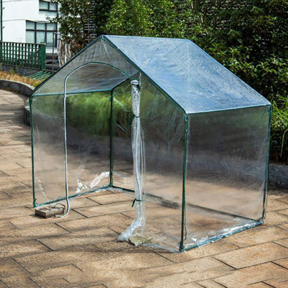Portable Mini Greenhouse Tent - Transparent PE Rainproof & Warm Cover for Plants | Indoor/Outdoor Gardening, Vegetable & Flower Growing | Perfect for Balcony, Patio, and Backyard Gardens