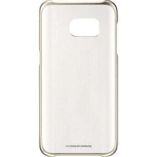 Samsung Galaxy S7 Edge Clear Gold Protective Case - Slim Transparent Cover for EF-QG935CFEG | Perfect for Everyday Use & Travel Protection