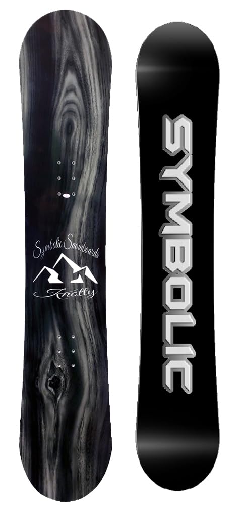 2025 Symbolic Knotty Snowboard with Wood Grain Design - Freeride & Freestyle All-Mountain Board (90-170cm) - Perfect for Powder, Park, and Backcountry Riding