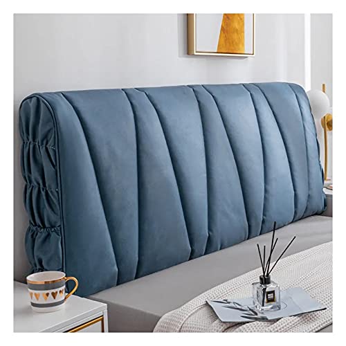 RTSFKFS Quilted Headboard Cover - Dustproof Bed Head Protector for Single, Double & King Size Beds (150-180cm) - Thick Grey Solid Color Slipcover - Perfect for Bedroom Decor & Mattress Protection