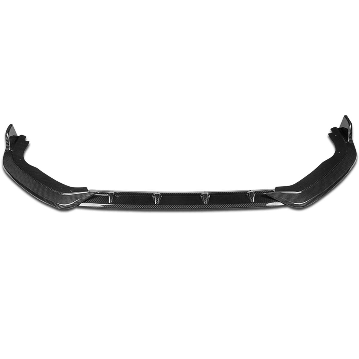 Auto Dynasty 3Pcs Real Carbon Fiber Front Bumper Lip Spoiler Wing Body Kit for 2018-2020 Honda Fit - Enhance Style & Aerodynamics for Street Racing & Car Shows