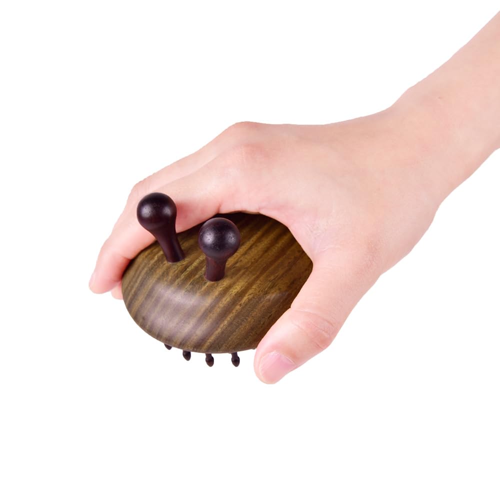 Snail Massage Hair Brush - Round Shape Scalp Massager for Hair Growth & Relaxation - Perfect for Home, Salon & Travel Use