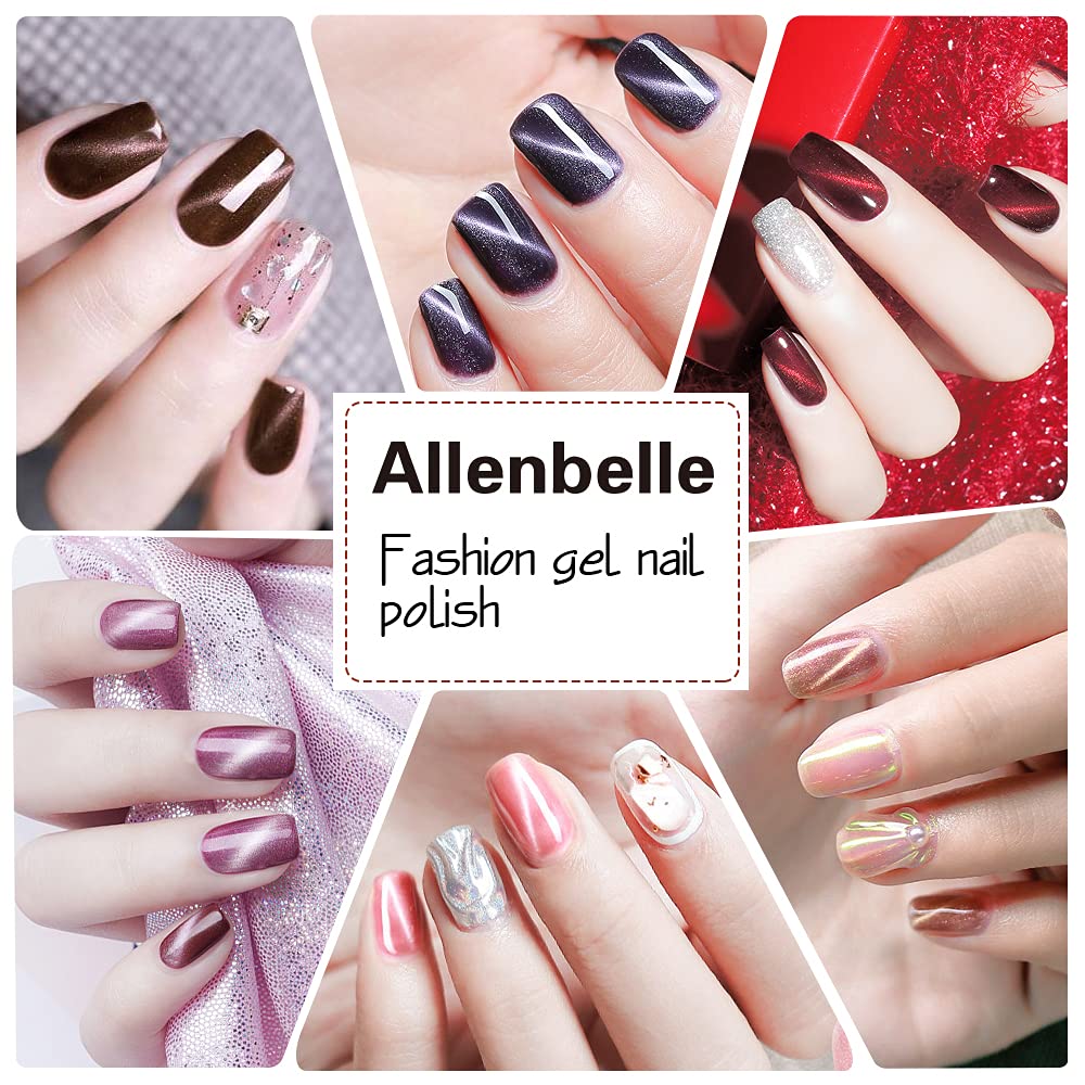 Cat Eye Gel Nail Polish with Magnet - Soak Off UV Magnetic Nail Polish Kit (7.3ml) with Free Magnet Gift - Perfect for Salon, Home Manicures & Special Occasions