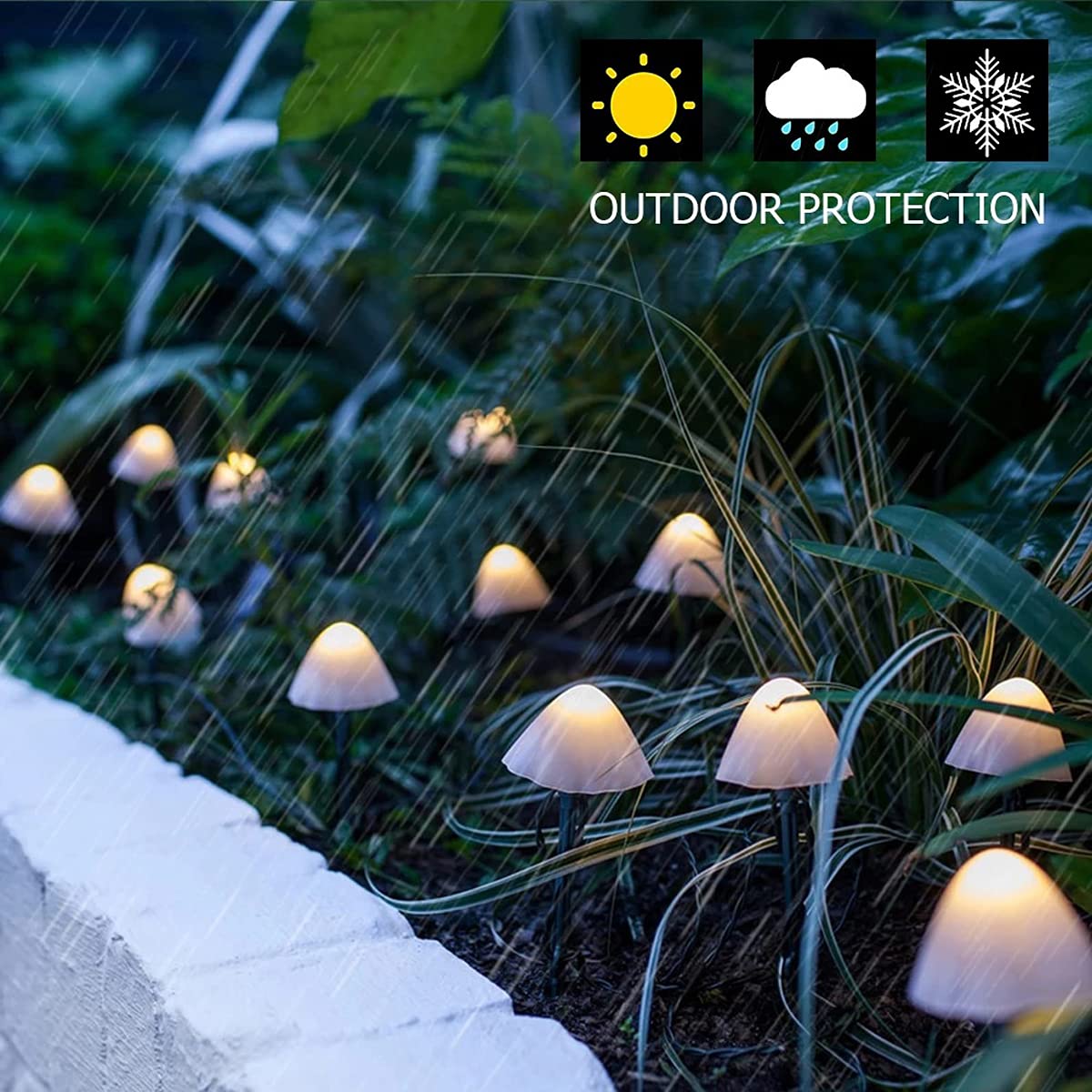 HULPPRE Solar Powered Mushroom Lights Outdoor Garden Decor - Waterproof LED Landscape Lighting for Yard, Pathway, Patio & Backyard Decorations | Perfect for Garden, Lawn, Walkway & Landscape Lighting at Night