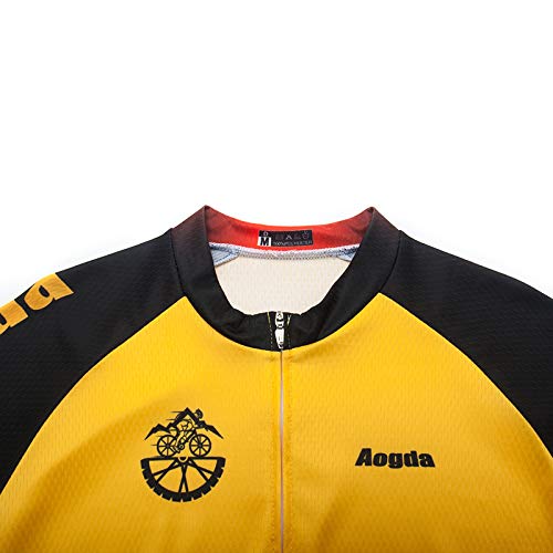 Aogda Men's Cycling Vest - Breathable Sleeveless Bike Jersey for Road & Mountain Biking - Team Cycling Gear for Training & Racing