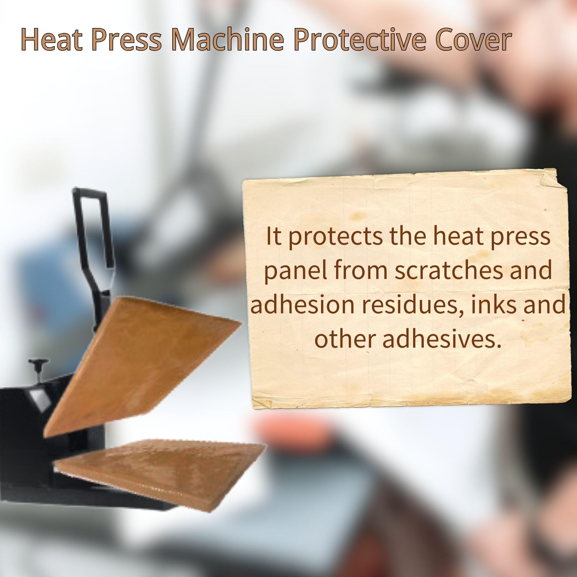 Non-Stick Teflon Sheet for Heat Press 15x15 Inch - Reusable Heat Resistant Sublimation Pressing Mat - Protect Your Heat Transfer Machine - Perfect for T-Shirts, Mugs & DIY Crafts