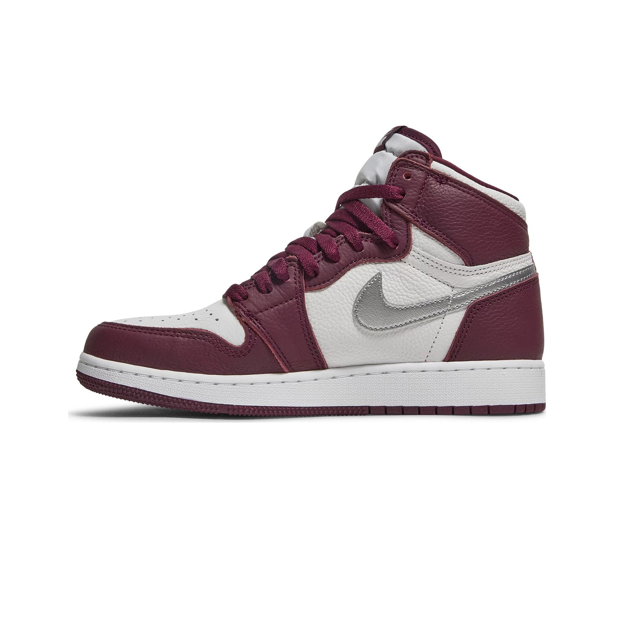 Air Jordan 1 Retro High 'Bordeaux' GS Sneakers (2021) - Women's Basketball Shoes for Casual Wear & Street Fashion