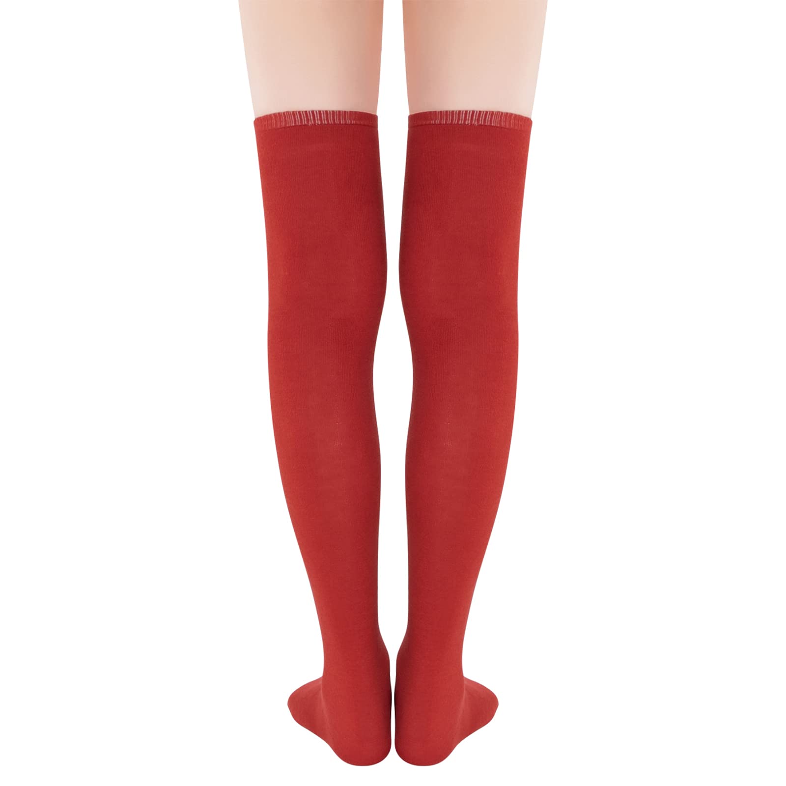 Trendy Women's Knee High Socks - Warm Thigh High Stockings for Cosplay, Athletic Wear & Winter Fashion | Striped Long Socks for Outfits, Costumes & Cold Weather