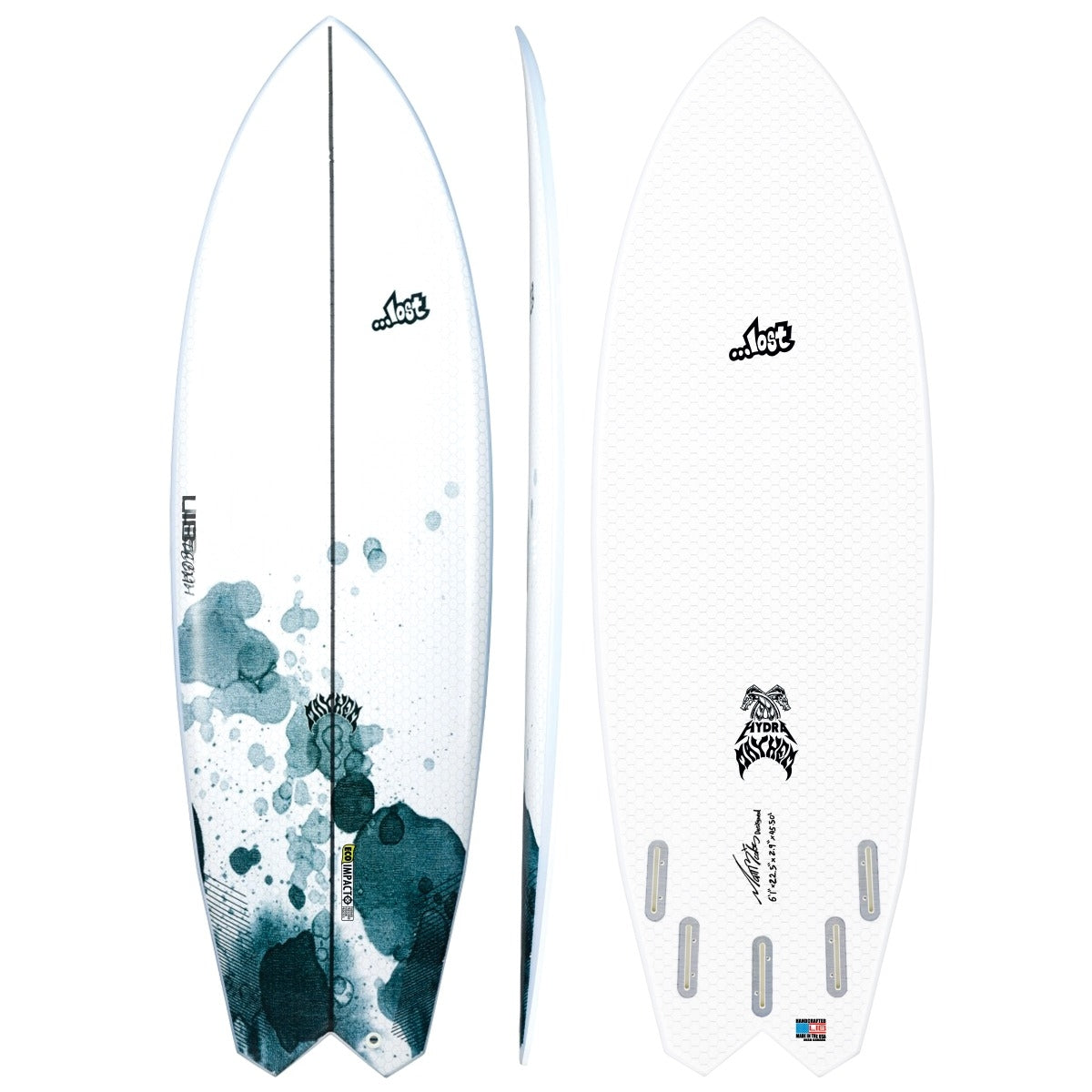 Libtech Lost Hydra 6'1 Surfboard - FCSII Compatible Performance Shortboard for All Wave Conditions | Perfect for Beach, Reef & Point Breaks