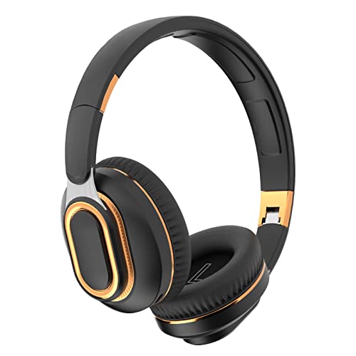 Active Noise Cancelling Bluetooth Gaming Headset with Mic - Lightweight Over-Ear Headphones, Flip-to-Mute Mic, Rechargeable for PC/PS5/Xbox - Perfect for Gaming, Work Calls & Music Listening