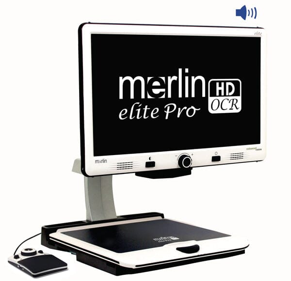 Merlin Elite Pro HD OCR Scanner - High-Speed Document Scanning with Free Ruby Magnifier (Limited Time Offer) | Perfect for Office, Library & Home Document Digitization