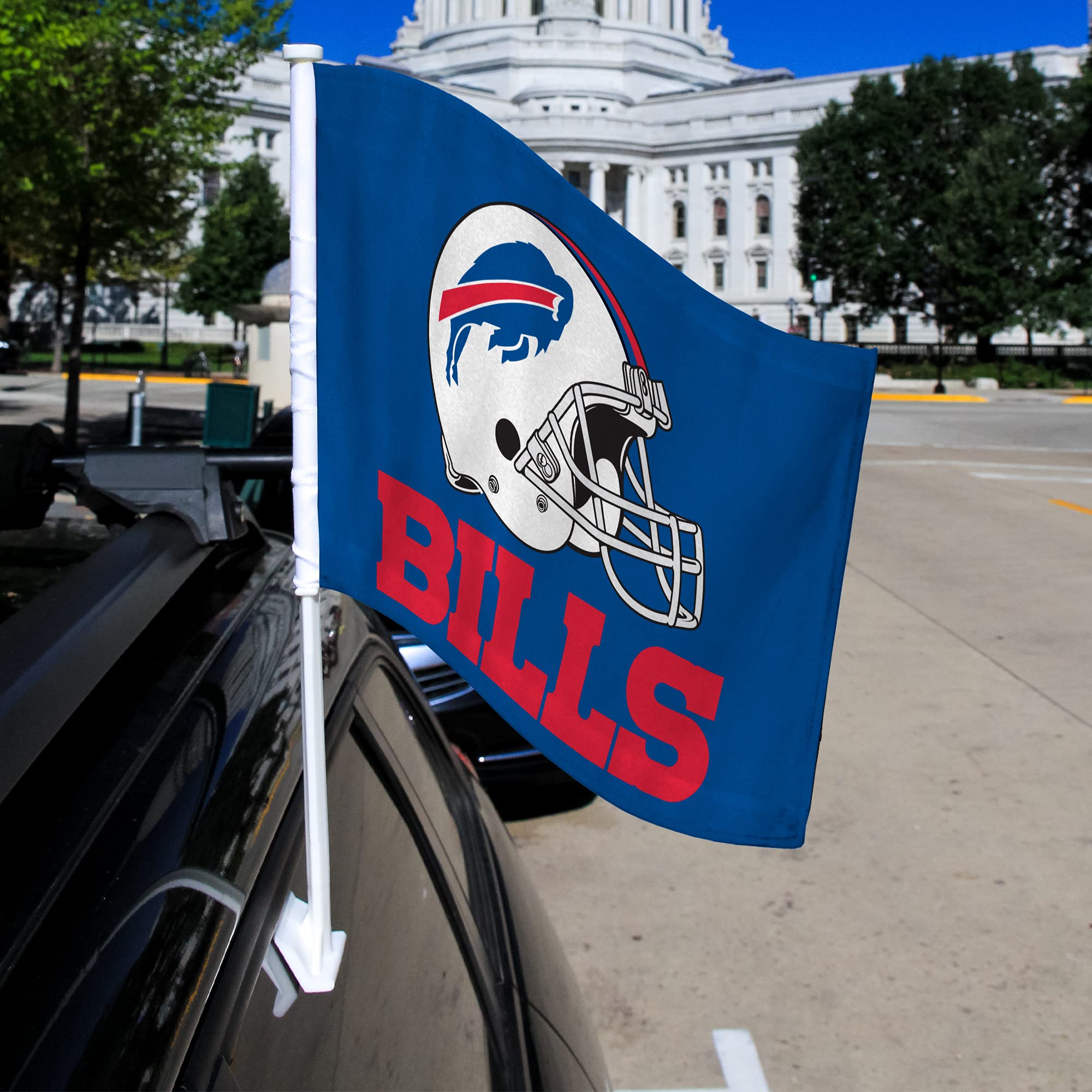 NFL Car Flag - Double Sided Team Logo Car Accessory for Football Fans | Perfect for Game Day Tailgating, Road Trips & Showing Team Spirit