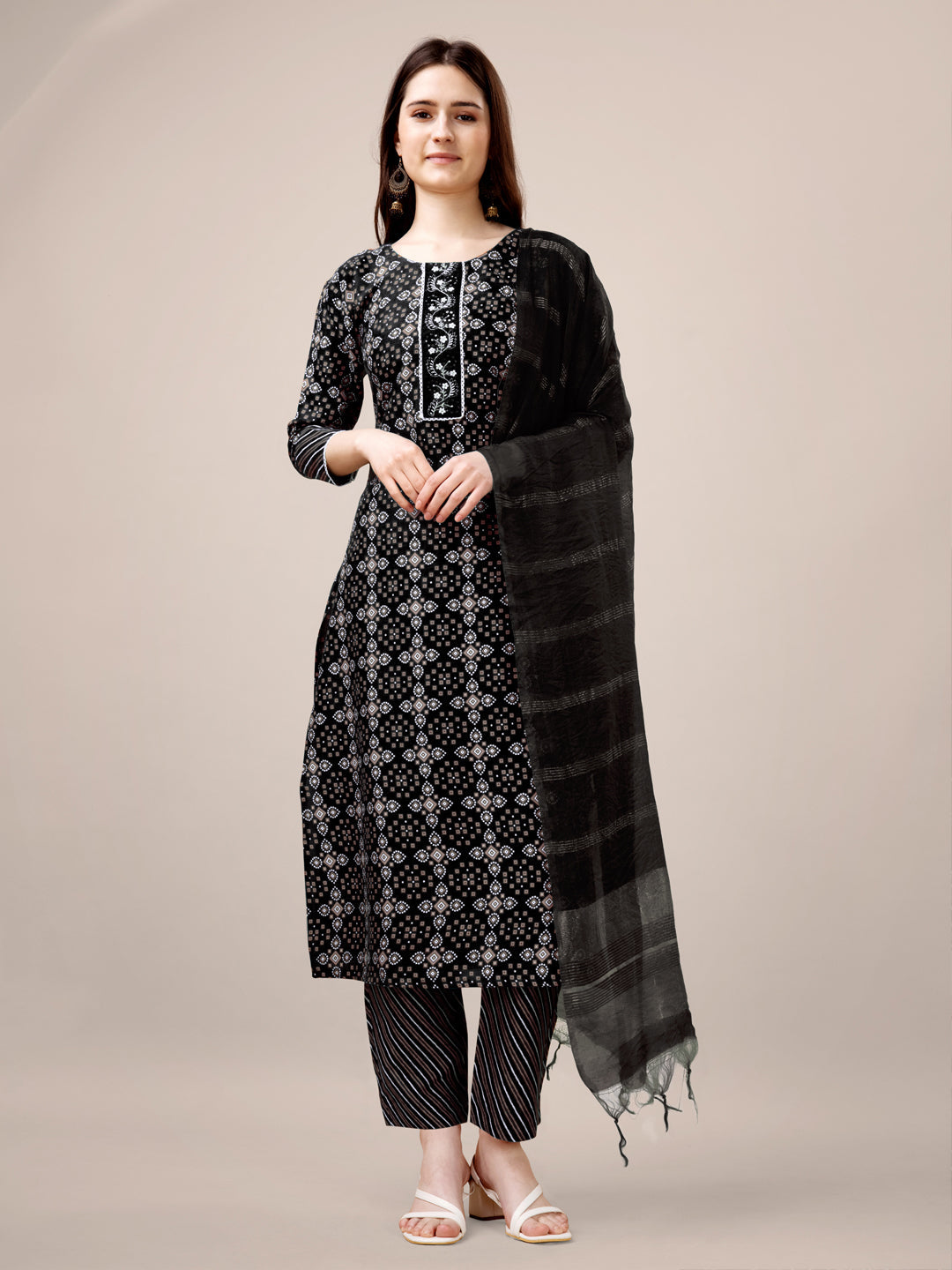 Stylish Black Embroidered Pant Suit for Women - Designer Ready-to-Wear Formal Outfit for Office, Parties & Special Occasions