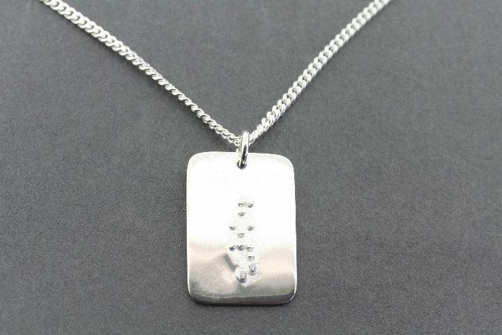 Hope Braille Dog Tag Pendant Necklace - Personalized Engraved Pet ID Tag for Blind Dogs - Perfect for Training, Safety & Daily Walks